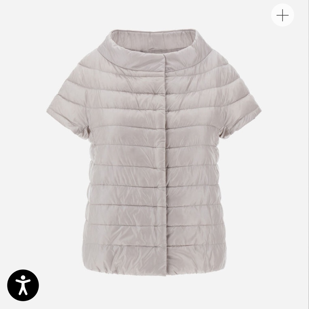 Herno Light Gray Women's Quilted Top